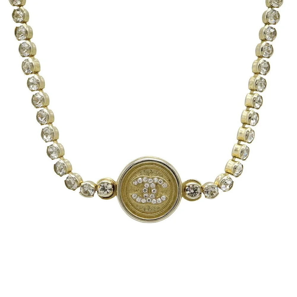 CHANEL Gold Logo Necklace